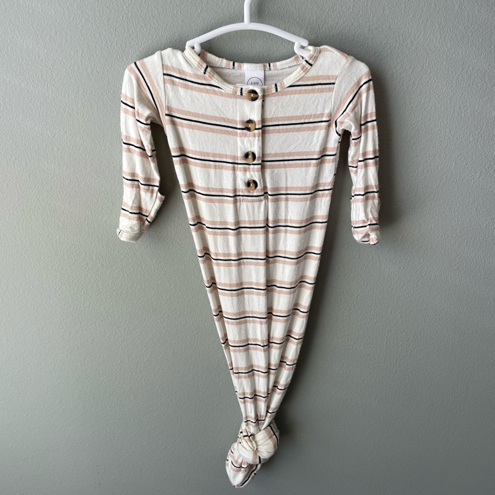 Lou Lou & Company Cream and Tan Kids One Piece
